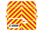 Striping Renault Master/Opel Movano 2013 H2 - Chevrons T7500 Red/Yellow 10cm - doors 270  - Rode Kru