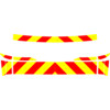 Striping Land Rover Discovery Sport - Chevrons T7500 Red/Yellow 10 cm Class III - boot lid under win