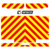 Striping Renault Master H1 Citybox - Chevrons T7500 Rood/Geel 10 cm - Zone Midwest