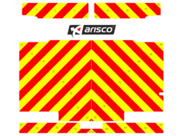 Striping Renault Master H1 Citybox - Chevrons T7500 Red/Yellow 10 cm - Zone Midwest