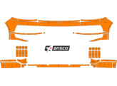 Arisco Bumpers VW Transporter T6 2016 2021 Avery Prismatic Fluo Oranje voorkant PS   achterkant PS met deuren