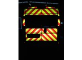 Striping Citroen Jumper/Fiat Ducato/Peugeot Boxer H2 2006- Chevrons T7500 Red/Yellow 10 cm - 2 rear