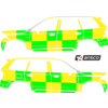 Striping Volvo XC90 2016 - Battenburg T11500 Green/Yellow/White KIT  left   right  - AZ Voorkempen M