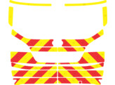 Striping Ford Mondeo 2010 - Chevrons T7500 Red/Yellow 10cm