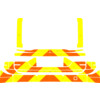 Striping Volvo V90 2018- Chevrons T11500 Orange/Yellow 15 cm trunk lid with window