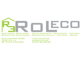 Logo 2 couleurs - vinyl RolEco 200x64 5 cm  Lime/Tele Grey   lateral 