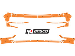 Arisco Sto stange VW Transporter T6 2016 2021 Avery Prismatic T7514 Orange FPS   RPS  mit Scheinwerf