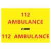 Inscription  112  AMBULANCE   capot et portes arriere 