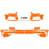 Arisco Bumpers Audi A4 2016-2018 Avery Prismatic Orange