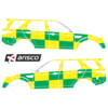 Striping Land Rover Discovery 5 2018 - Battenburg T11500 Groen/Geel/Wit KIT  links   rechts  MUG/SMUR