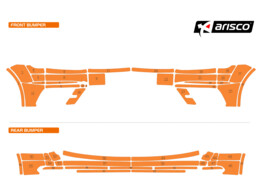 Arisco Bumpers VW Caddy Van 2003-2021 Avery Prismatic T7514 Orange