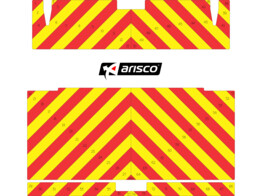 Striping Renault Master H1 Citybox - Chevrons T7500 Red/Yellow 10 cm - ZdS Hainaut-Centre