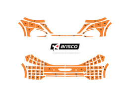 Arisco Bumpers Peugeot 208 2012-2019 Avery Prismatic T7514 Orange