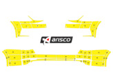 Arisco Bumpers Skoda Octavia Combi 2017-2020 Avery Prismatic T7513 Fluo Geel voorkant PS   achterkant NPS