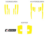 Striping Audi Q7 2015- - Bespoke panels for doors and trunk lid  T11513 Yellow