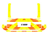 Striping Volvo V90 Cross Country 2018- Chevrons T11500 Orange/Yellow 15 cm - UC Louvain Clinique ESP