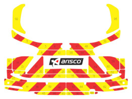 Striping Ford Focus Clipper 2018 - Chevrons T11500 Rot/Gelb 10 cm