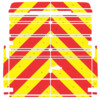 Striping Mercedes Vario 2008 - Chevrons T7500 Rouge/Jaune 20 cm