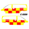 Striping Mercedes Vito 2015 A2 - Battenburg T11500 Rot/Gelb/Wei   links   rechts  2 Schiebeturen - H