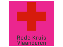 Logo 3 colors Rode Kruis Vlaanderen 40x40 cm  White Background 