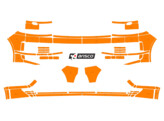 Arisco Bumpers VW Transporter T6 2016 2021 Avery Prismatic Fluo Orange Tailgate