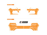 Arisco Bumpers Peugeot 308 Berline 2014-2021 Orange