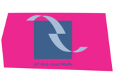 Full color logo  One Way Vision    stratifie  fond blanc  - 71x52 cm AZ Sint-Jozef Malle