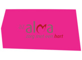 Full color logo  One Way Vision    laminaat  witte achtergrond  - 71x52 cm AZ Alma