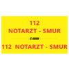 Inscription  112  NOTARZT - SMUR   capot   arriere 