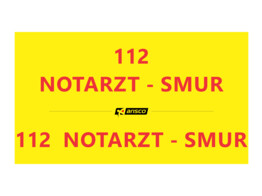 Inscription  112  NOTARZT - SMUR   capot   arriere 