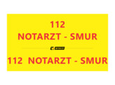 Inscription  112  NOTARZT - SMUR   capot   arriere 