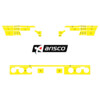 Arisco Sto stangen Mercedes Sprinter 2000-2007 Avery Prismatic T7513 Fluo Gelb