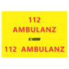 Lettering  112 AMBULANZ   hood and rear doors 