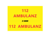 Inscription  112  AMBULANZ   capot et portes arriere 