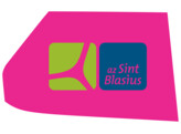 Full color logo  One Way Vision    stratifie  fond blanc  - 75x52 cm AZ Sint-Blasius