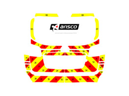 Striping Hyundai Santa Fe - Chevrons T7500 Rot/Gelb 10 cm