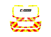 Striping Hyundai Santa Fe - Chevrons T7500 Rot/Gelb 10 cm