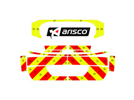 Striping Peugeot 5008 2019 - Chevrons T7500 Red/Yellow 10 cm - Evonik Antwerpen nv