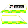 Striping Mercedes Sprinter 2008 L2H2 - Battenburg T11500 Green/Yellow/White  left   right  1 sliding