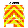 Striping Volkswagen Crafter 2017 H3 - Chevrons Avery Prismatic Orange/Yellow 20 cm 2 Heckturen 270 