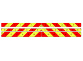 Striping MAN TGE/Volkswagen Crafter 2018- Pickup- Chevrons Red/Yellow 10cm - Tailgate 3180 4X4 SB