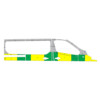 Striping Renault Trafic/Opel Vivaro 2010-2015 L1H1 - Half Battenburg Vert/Jaune/Blanc KIT  gauche  