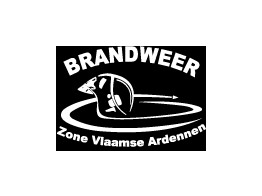 Logo 1 couleur - Brandweer Zone Vlaamse Ardennen 40cm  Blanc 