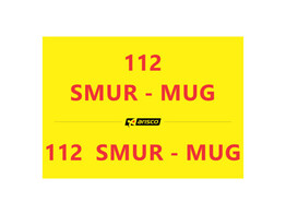 Inscription  112 SMUR-MUG  5cm hayon