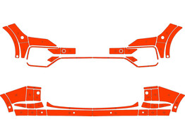 Arisco Bumpers VW Touareg 2020- Avery Prismatic T7514 Orange