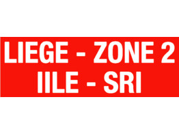 Lettering  LIEGE ZONE 2 IILE-SRI  - White