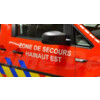 Schriftzug  ZONE DE SECOURS HAINAUT EST  - Wei 