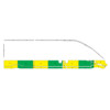 Striping Renault Trafic/Opel Vivaro 2010-2015 L2H1 - Half Battenburg Vert/Jaune/Blanc KIT  gauche  