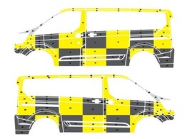 Striping Ford Transit Custom 2018- L1H1 Traffic Officer 2 schuifdeuren