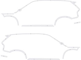 Outline Volvo XC90 2015- ECE104 White Class III